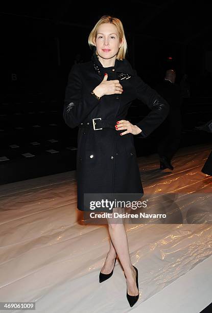 Actress Kelly Rutherford attends the Nanette Lepore Show during Mercedes-Benz Fashion Week Fall 2014 at The Salon at Lincoln Center on February 12,...