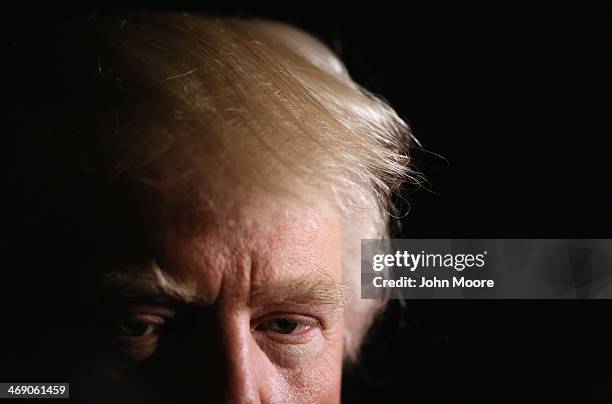 Real estate magnate Donald Trump speaks at the New York County Republican Committee Annual Lincoln Day Dinner on February 12, 2014 in New York City....