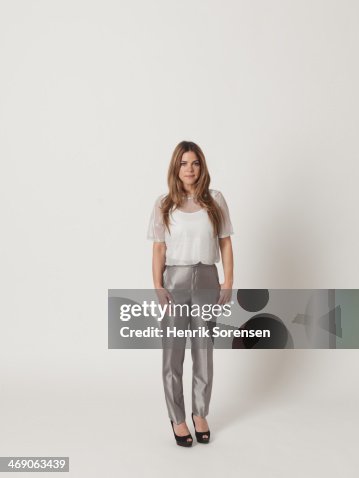 Full-length portrait of a young woman Full-length portrait of a young woman