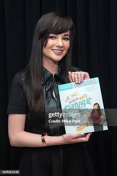 Actress Ashley Rickards attends the AOL BUILD Speaker Series: Ashley Rickards Discusses Her New Book "A Guide To Really Getting It Together" at AOL...