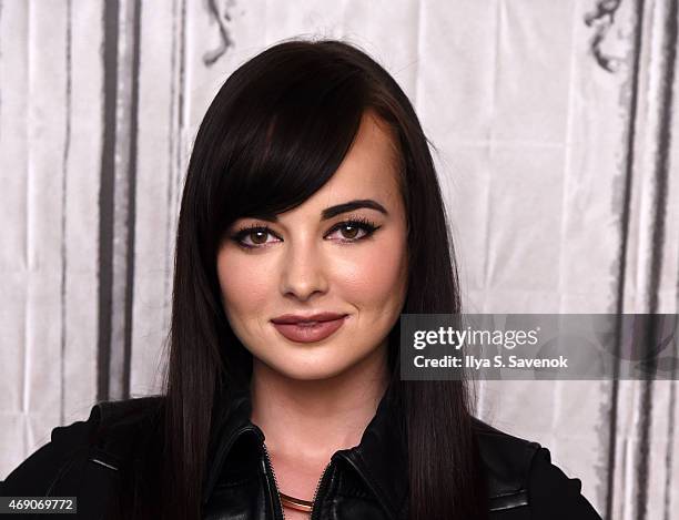 Actress Ashley Rickards attends the AOL BUILD Speaker Series to discuss her new book "A Guide To Really Getting It Together" at AOL Studios on April...