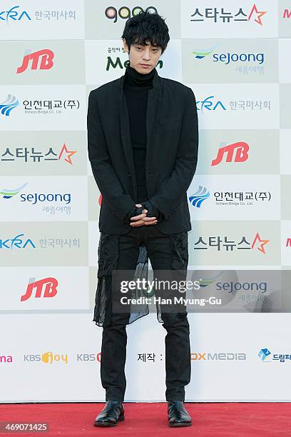 South Korean singer Jung Joon-Young attends 3rd Gaon Chart K-Pop Awards at Olympic Gym on February 12, 2014 in Seoul, South Korea.