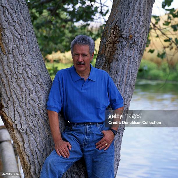 Jeopardy Game Show host Alex Trebek poses for a portrait session in 1997 in Los Angeles, California.