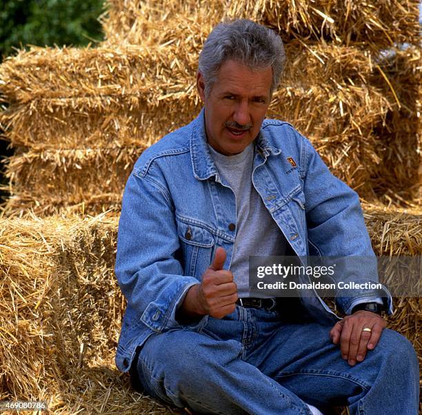 Jeopardy Game Show host Alex Trebek poses for a portrait session in 1997 in Los Angeles, California.