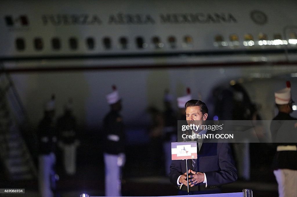 PANAMA-AMERICAS-SUMMIT-ARRIVAL-PENA NIETO