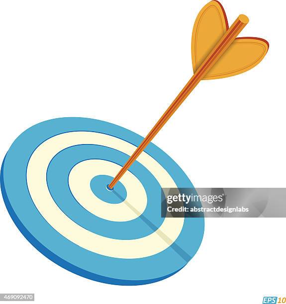 bull's eye - sharp point stock illustrations