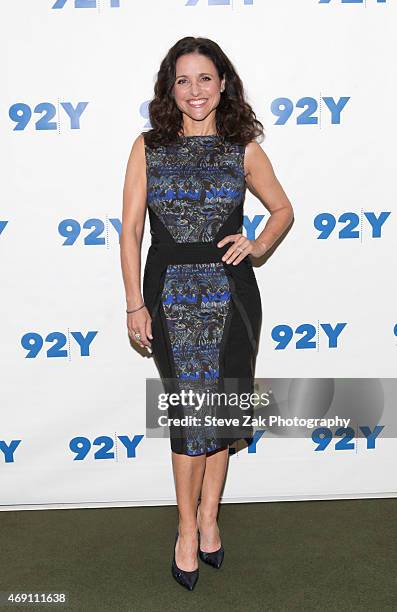 Actress Julia Louis-Dreyfus attends 92nd Street Y Presents: Julia Louis-Dreyfus in Conversation with Frank Rich at 92nd Street Y on April 9, 2015 in...