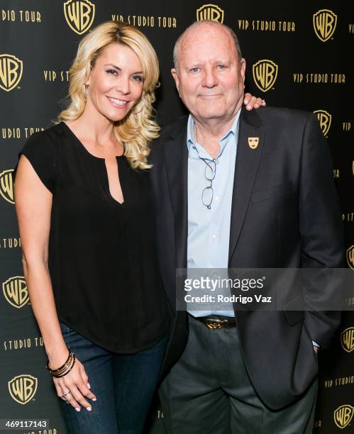 Make up artist Michael Westmore and daughter TV host McKenzie Westmore attend the Warner Bros. VIP Tour 2014 "Meet The Family" Speaker Series at...
