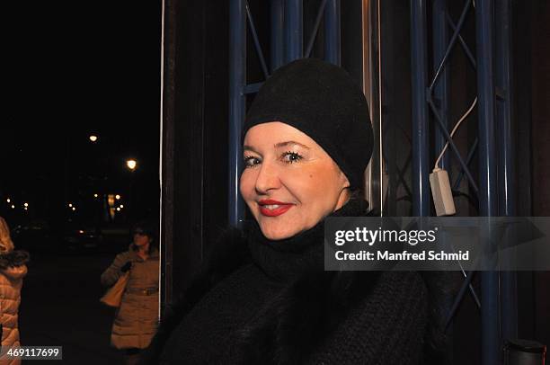 Andrea Buday attends the Austrian premiere of 'Das Finstere Tal' at Gartenbau cinema on February 11, 2014 in Vienna, Austria.