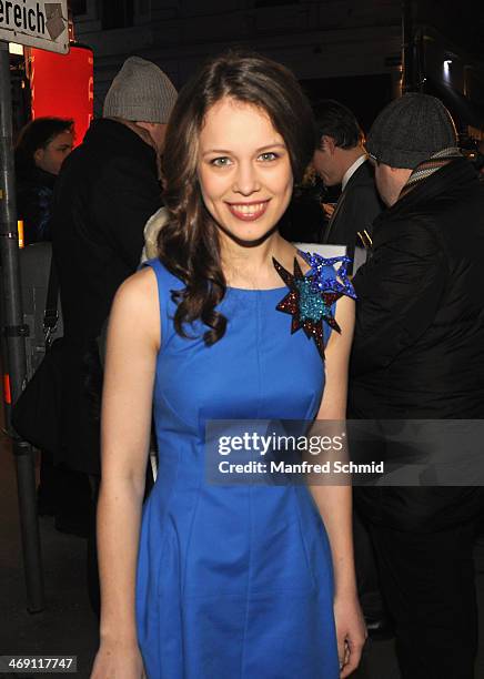 Paula Beer attends the Austrian premiere of 'Das Finstere Tal' at Gartenbau cinema on February 11, 2014 in Vienna, Austria.