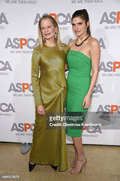Robin Bell and actress Lake Bell attend ASPCA'S 18th Annual Bergh Ball honoring Edie Falco and Hilary Swank at The Plaza Hotel on April 9, 2015 in...