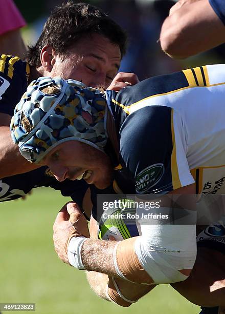 David Pococ Rugby Highlanders V Brumbies Super Rugby Trial Photos and Premium High Res ...