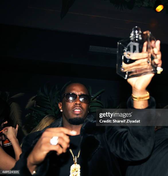 Sean "Diddy" Combs attends the Time Warner Cable Studios After Party at No. 8 on February 1, 2014 in New York City.