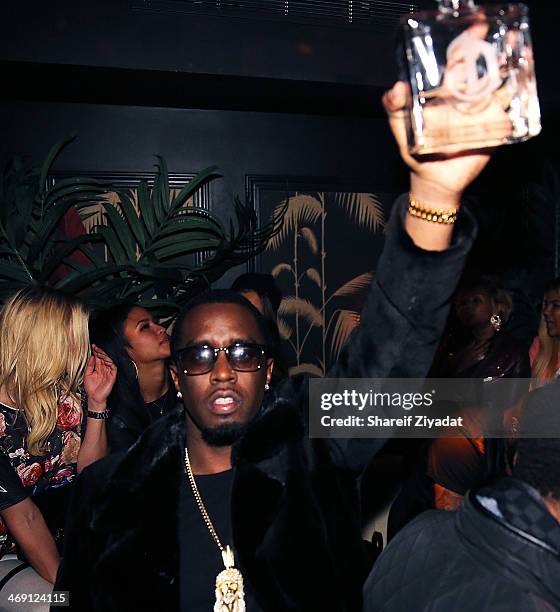 Sean "Diddy" Combs attends the Time Warner Cable Studios After Party at No. 8 on February 1, 2014 in New York City.
