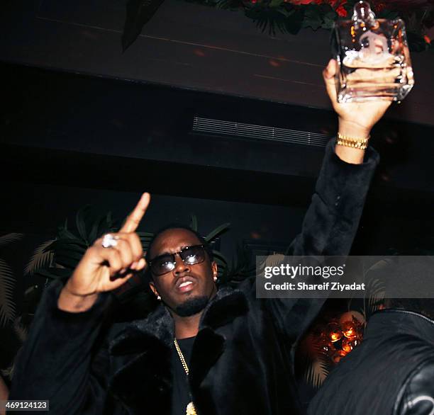 Sean "Diddy" Combs attends the Time Warner Cable Studios After Party at No. 8 on February 1, 2014 in New York City.