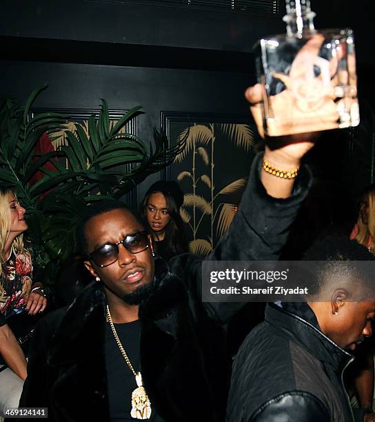 Sean "Diddy" Combs attends the Time Warner Cable Studios After Party at No. 8 on February 1, 2014 in New York City.