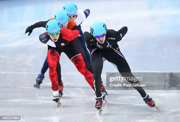 Chris Creveling of the United States, Charle Cournoyer of Canada, Niels Kerstholt of the Netherlands and Jon Eley of Great Britain compete in the...