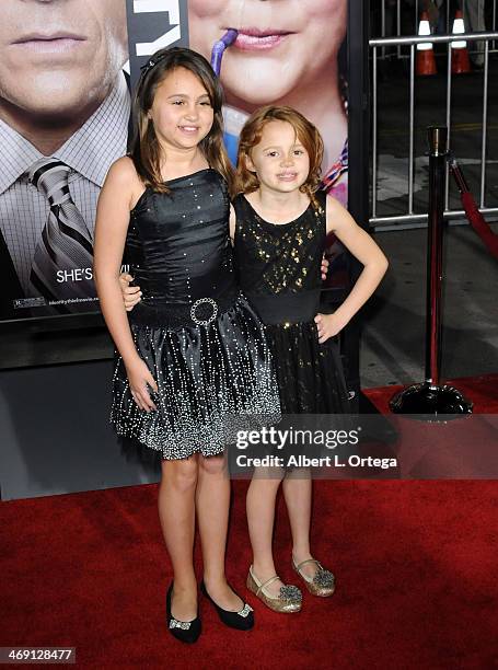 Actress Mary Charles Jones and actress Maggie Elizabeth Jones arrive for the Premiere Of Universal Pictures' "Identity Thief" held at Mann Village...