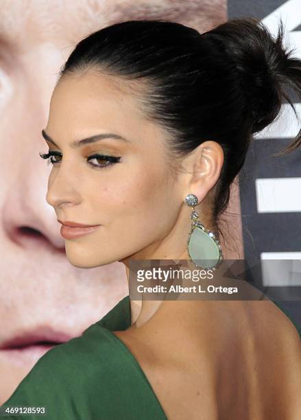 Actress Genesis Rodriguez arrives for the Premiere Of Universal Pictures' "Identity Thief" held at Mann Village Theater on February 4, 2013 in...