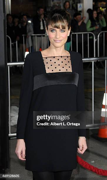 Actress Amanda Peet arrives for the Premiere Of Universal Pictures' "Identity Thief" held at Mann Village Theater on February 4, 2013 in Westwood,...