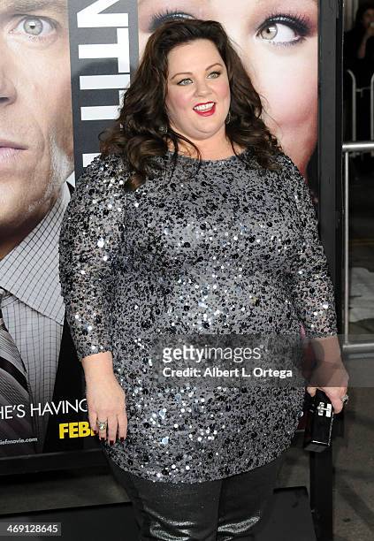 Actress Melissa McCarthy arrives for the Premiere Of Universal Pictures' "Identity Thief" held at Mann Village Theater on February 4, 2013 in...