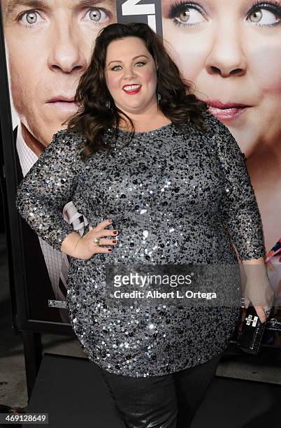 Actress Melissa McCarthy arrives for the Premiere Of Universal Pictures' "Identity Thief" held at Mann Village Theater on February 4, 2013 in...