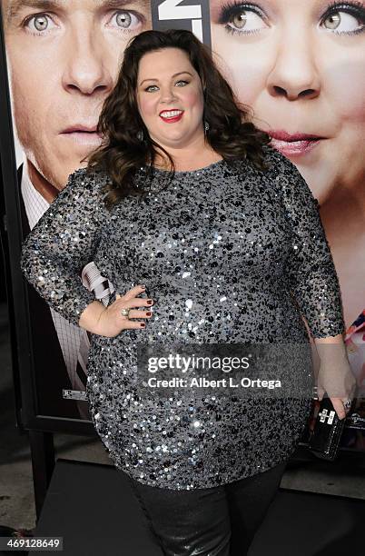 Actress Melissa McCarthy arrives for the Premiere Of Universal Pictures' "Identity Thief" held at Mann Village Theater on February 4, 2013 in...