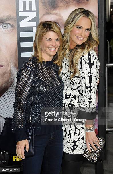 Actress Lori Loughlin and actress Molly Simms arrive for the Premiere Of Universal Pictures' "Identity Thief" held at Mann Village Theater on...
