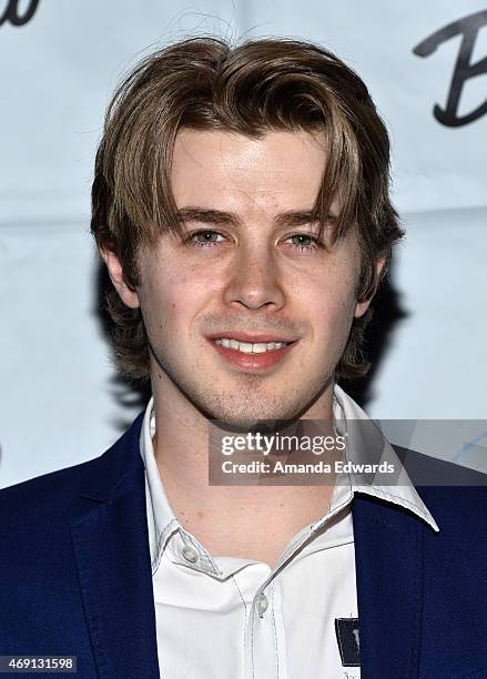 Actor Nicholas Adam Clark arrives at the Bowlero Mar Vista celebrity grand opening at Bowlero on April 9, 2015 in Mar Vista, California.