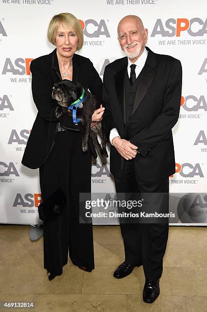 Jane Pittson and actor Dominic Chianese attend ASPCA'S 18th Annual Bergh Ball honoring Edie Falco and Hilary Swank at The Plaza Hotel on April 9,...