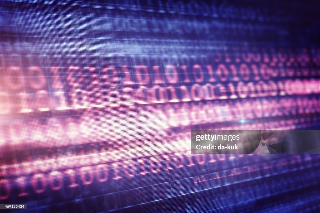 Closeup Binary Code High-Res Vector Graphic - Getty Images