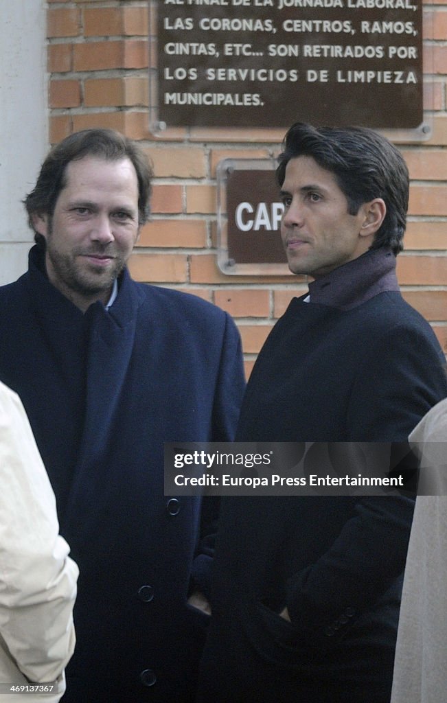 Fernando Verdasco Attends His Uncle Funeral In Madrid - January 22, 2014