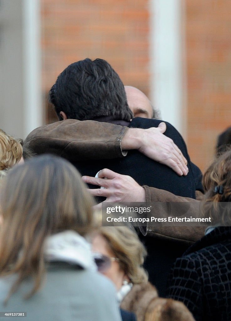 Fernando Verdasco Attends His Uncle Funeral In Madrid - January 22, 2014