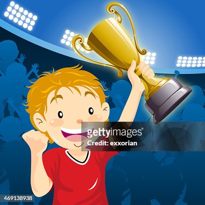125 Holding A Trophy Cartoon High Res Illustrations - Getty Images