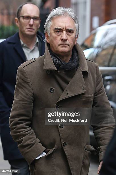 Denis Lawson attends the funeral of Roger Lloyd-Pack at St Paul's Church in Covent Garden on February 13, 2014 in London, England.