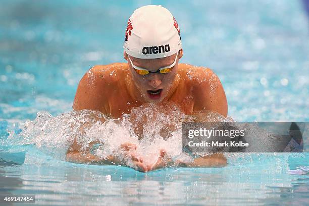 Thomas Fraser-Holmes competes in Men's 400 Metre Individual Medley during day eight of the Australian National Swimming Championships at Sydney...