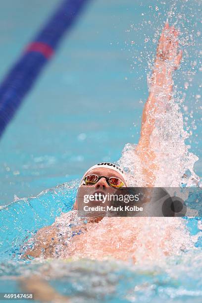 Thomas Fraser-Holmes competes in Men's 400 Metre Individual Medley during day eight of the Australian National Swimming Championships at Sydney...