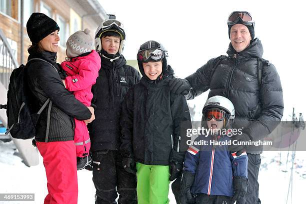 Princess Marie of Denmark, Princess Athena of Denmark, Prince Nikolai of Denmark, Prince Felix of Denmark, Prince Henrik of Denmark and Prince...