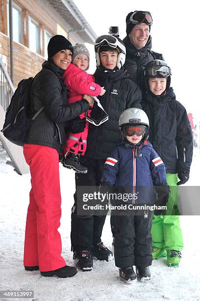 Princess Marie of Denmark, Princess Athena of Denmark, Prince Nikolai of Denmark, Prince Joachim of Denmark, Prince Felix of Denmark and Prince...