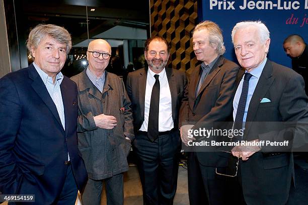 Members of the Jury Journalist Alain Genestar, drawer Georges Wolinski, President of Lagardere Active Denis Olivennes, journalist Franz-Olivier...