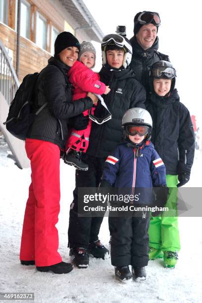 Princess Marie of Denmark, Princess Athena of Denmark, Prince Nikolai of Denmark, Prince Joachim of Denmark, Prince Felix of Denmark and Prince...