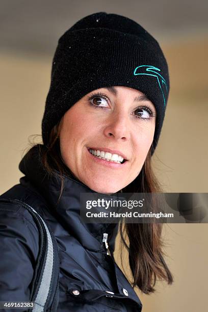 Princess Marie of Denmark meets the press, whilst on skiing holiday in Villars on February 13, 2014 in Villars-sur-Ollon, Switzerland.