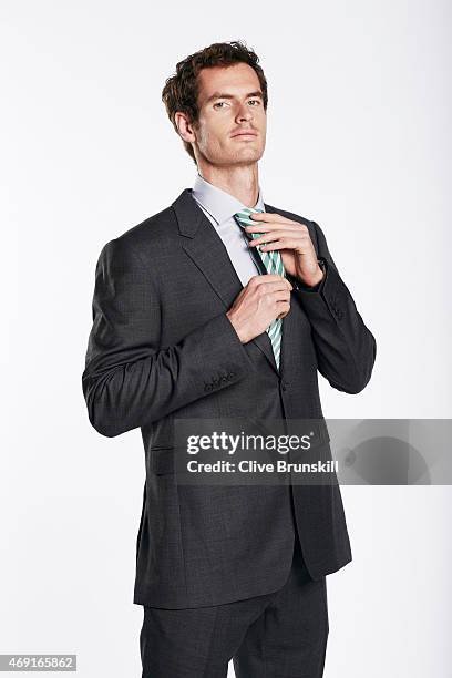 Tennis player Andy Murray is photographed on February 17, 2015 in London, England.