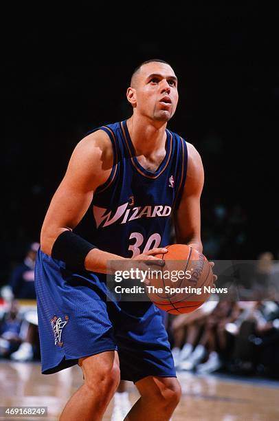 Tracy Murray of the Washington Wizards during the game against the Houston Rockets on December 23, 1999 at Compaq Center in Houston, Texas.