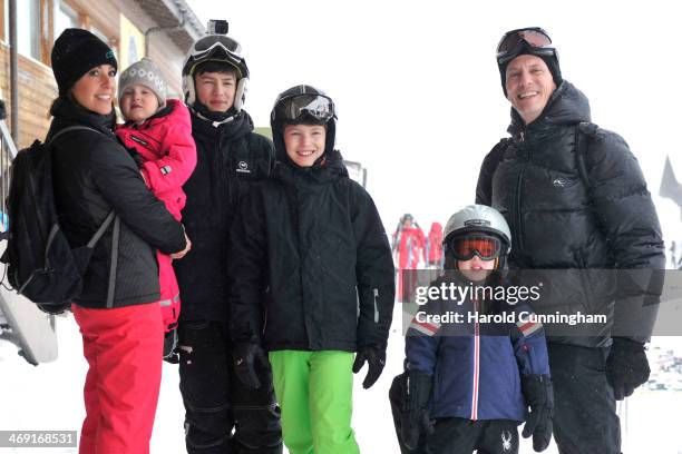 Princess Marie of Denmark, Princess Athena of Denmark, Prince Nikolai of Denmark, Prince Felix of Denmark, Prince Henrik of Denmark and Prince...