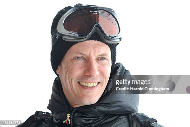 Prince Joachim of Denmark meets the press, whilst on skiing holiday in Villars on February 13, 2014 in Villars-sur-Ollon, Switzerland.