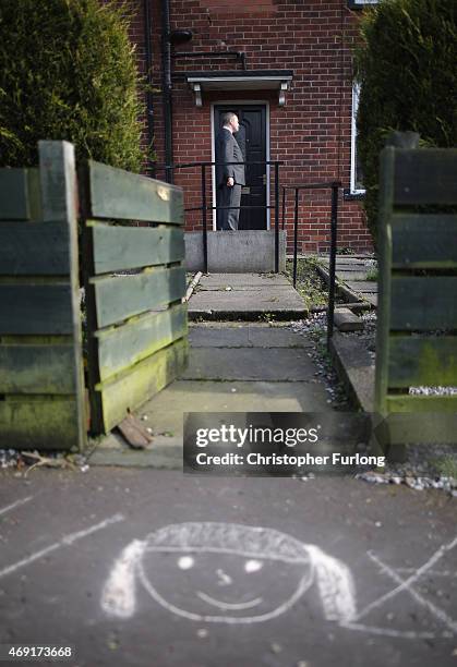 Labour party candidate Simon Danczuk campaigns on the streets of Rochdale as the second week of electioneering comes to a close on April 10, 2015 in...