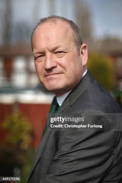 Labour party candidate Simon Danczuk campaigns on the streets of Rochdale as the second week of electioneering comes to a close on April 10, 2015 in...