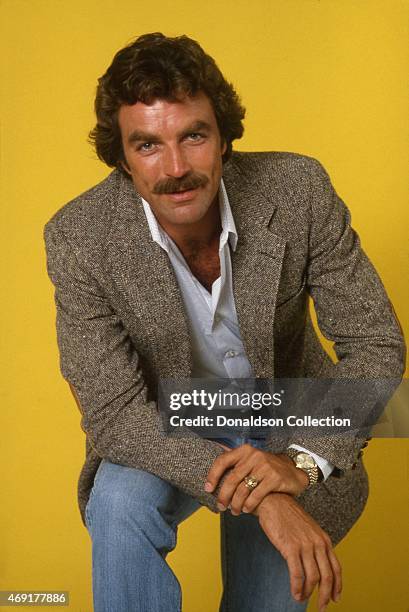 Actor Tom Selleck poses for a portrait in 1980 in Los Angeles, California.