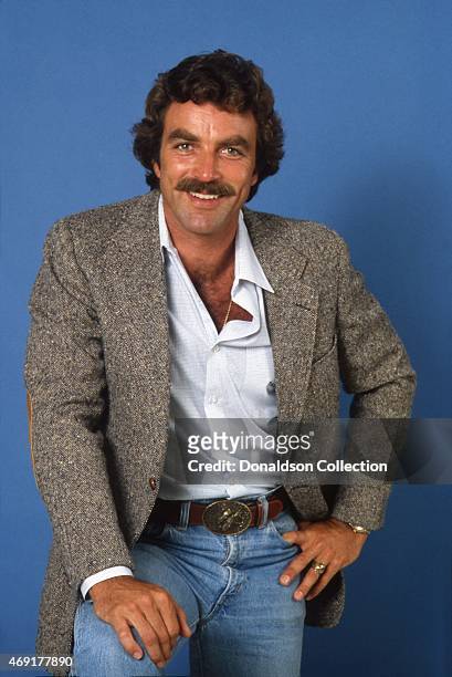 Actor Tom Selleck poses for a portrait in 1980 in Los Angeles, California.
